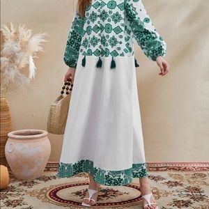 Tribal Print Maxi Dress